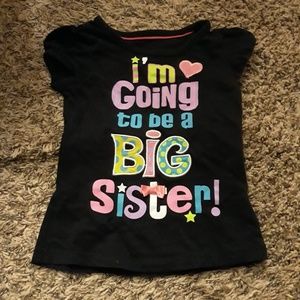 Big sister shirt 24m